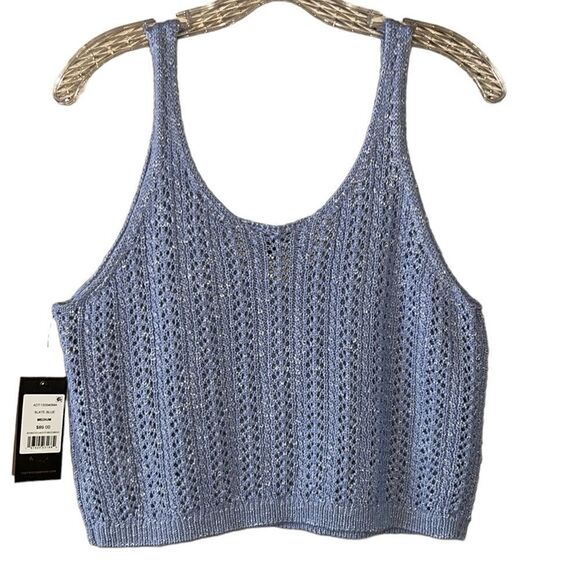 NEW Frye Slate Blue Sweater Tank - Picture 5 of 5